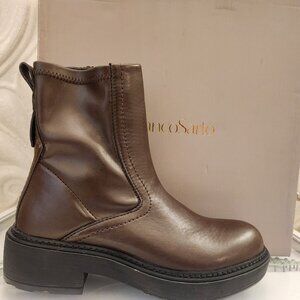 Franco Sarto "Karbon" Brown Booties. NIB. Size 6